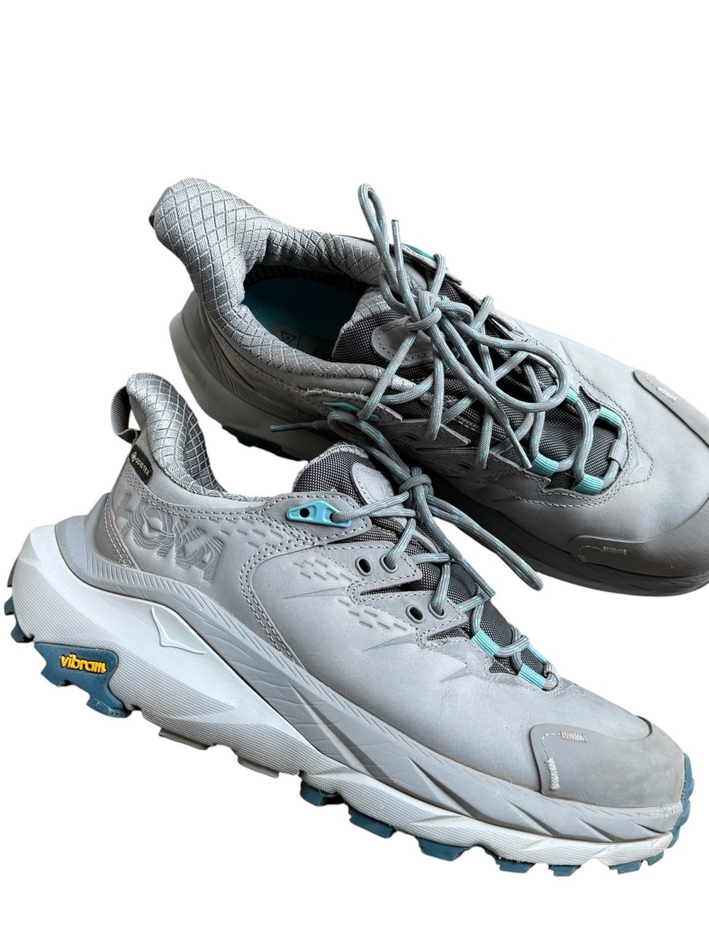 Hoka Kaha 2 low goretex hiking trail shoes gray women size 8